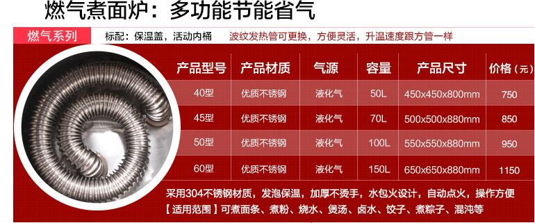 燃气节能煮面炉、多功能煮面炉