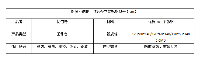 麻豆视频免费下载不锈钢工作台带立架规格型号